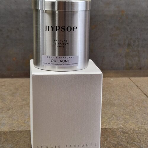 Bougie parfumée dans sa boîte métal - Or jaune
